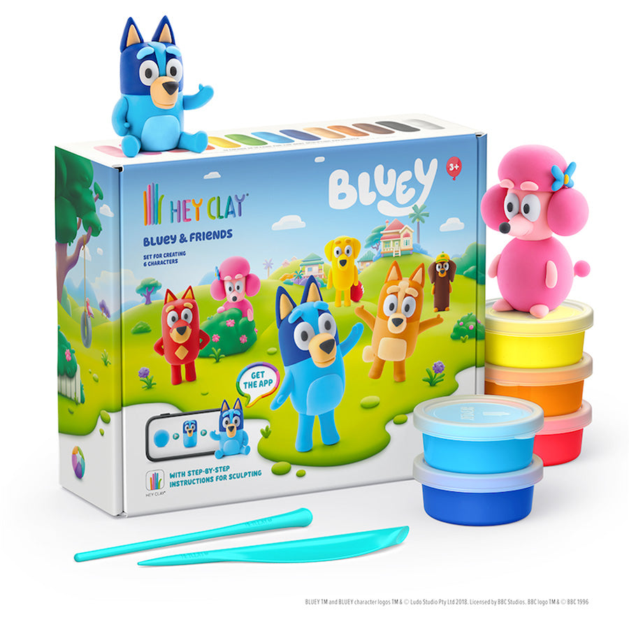 Hey Clay Bluey and Friends