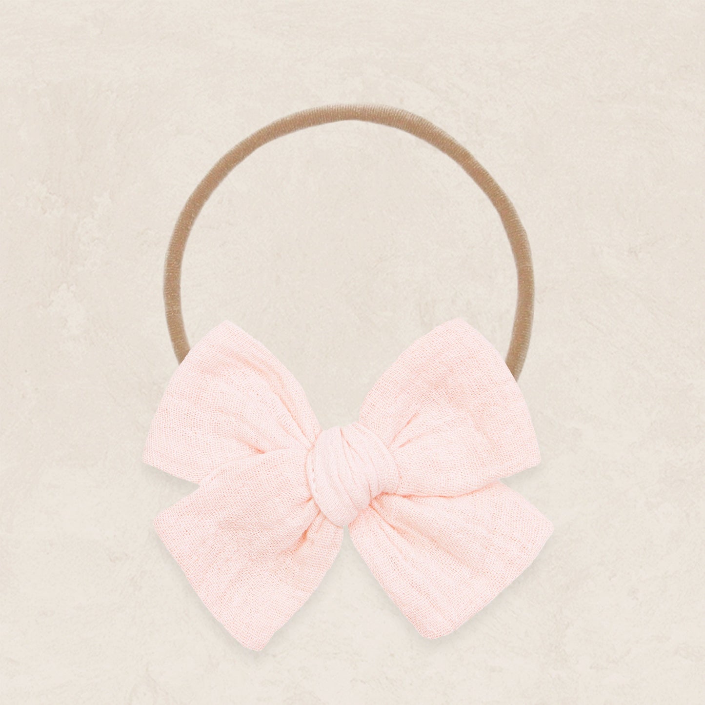 Adventure Bow - Blush Headband - Lou Lou & Co