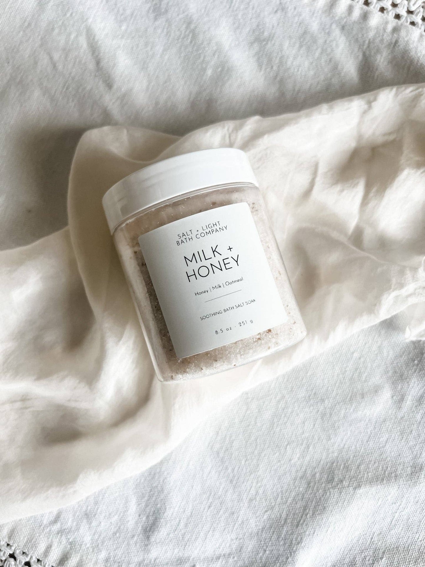 Milk + Honey Bath Salts 10oz Jar