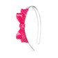 Bowtie Dotted White and Pink Headband