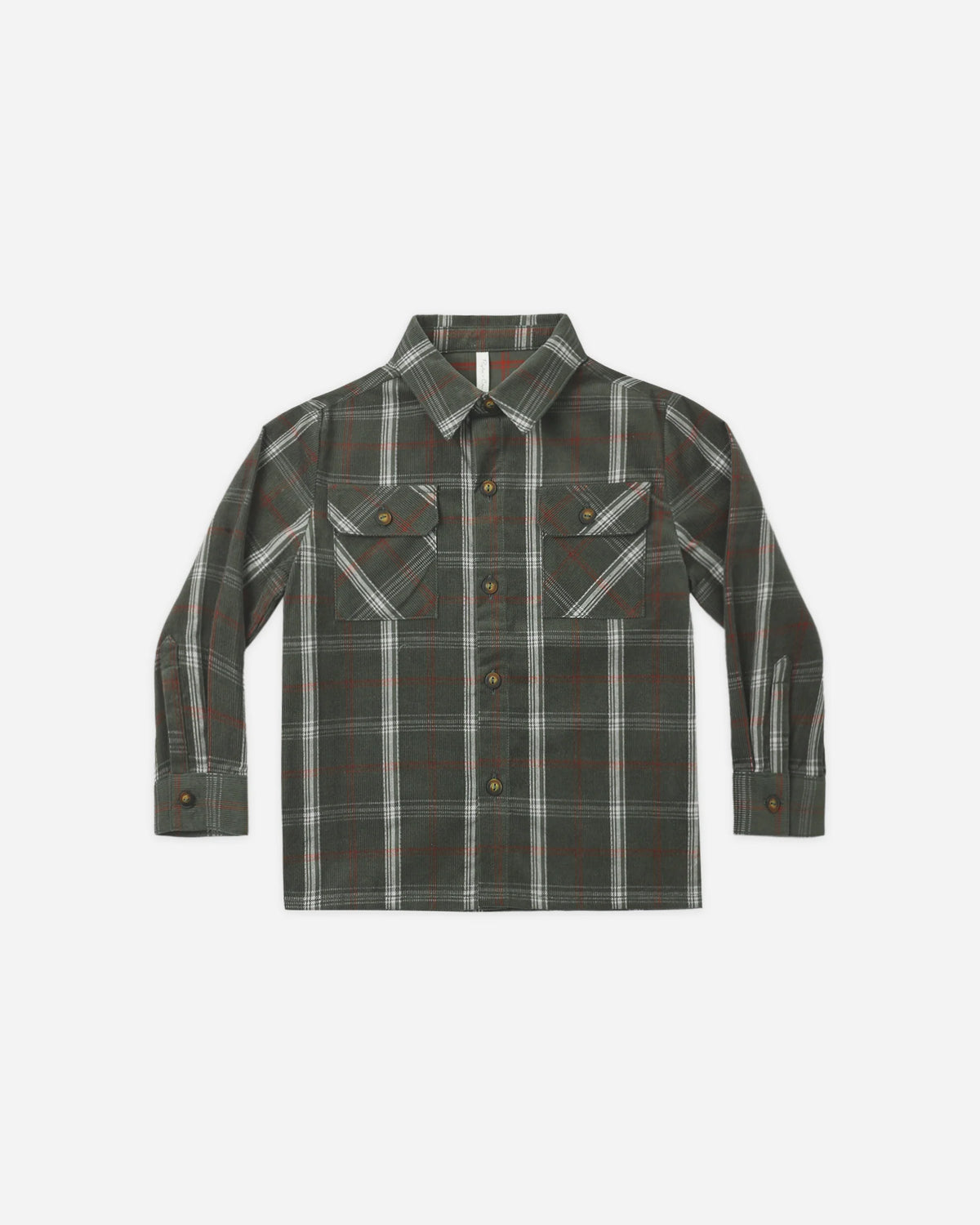 Pocketed Flannel Shirt Holiday Plaid