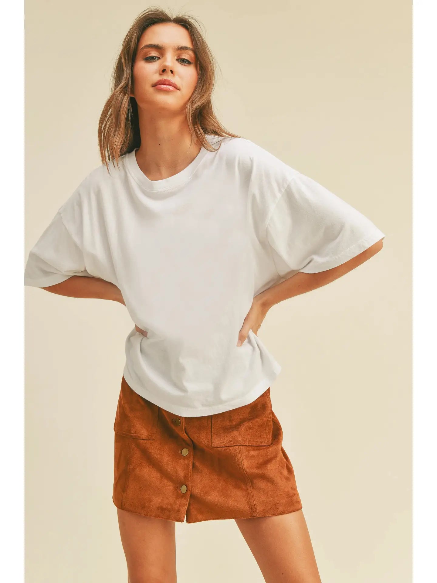 The Basic -Plain White Tee