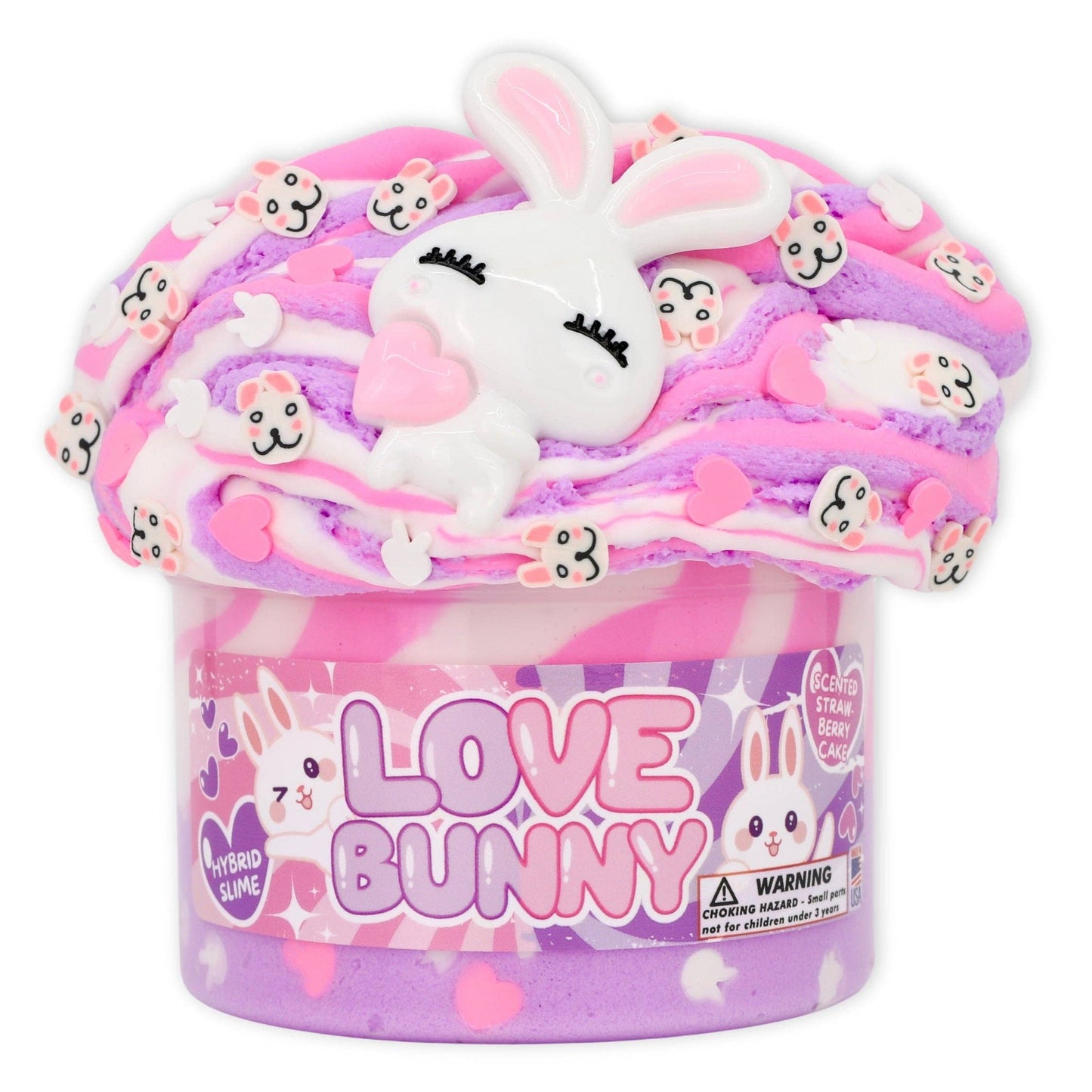 Love Bunny - Butter Texture Slime - Baby Sweet Pea's Boutique