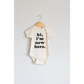 "Hi I'm New Here." Organic Cotton Baby Onesie - Polished Prints
