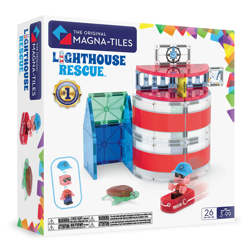 magna-tiles lighthouse rescue