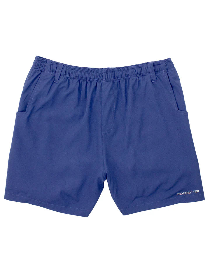 Boys Pintail Short Washed Navy - Properly Tied