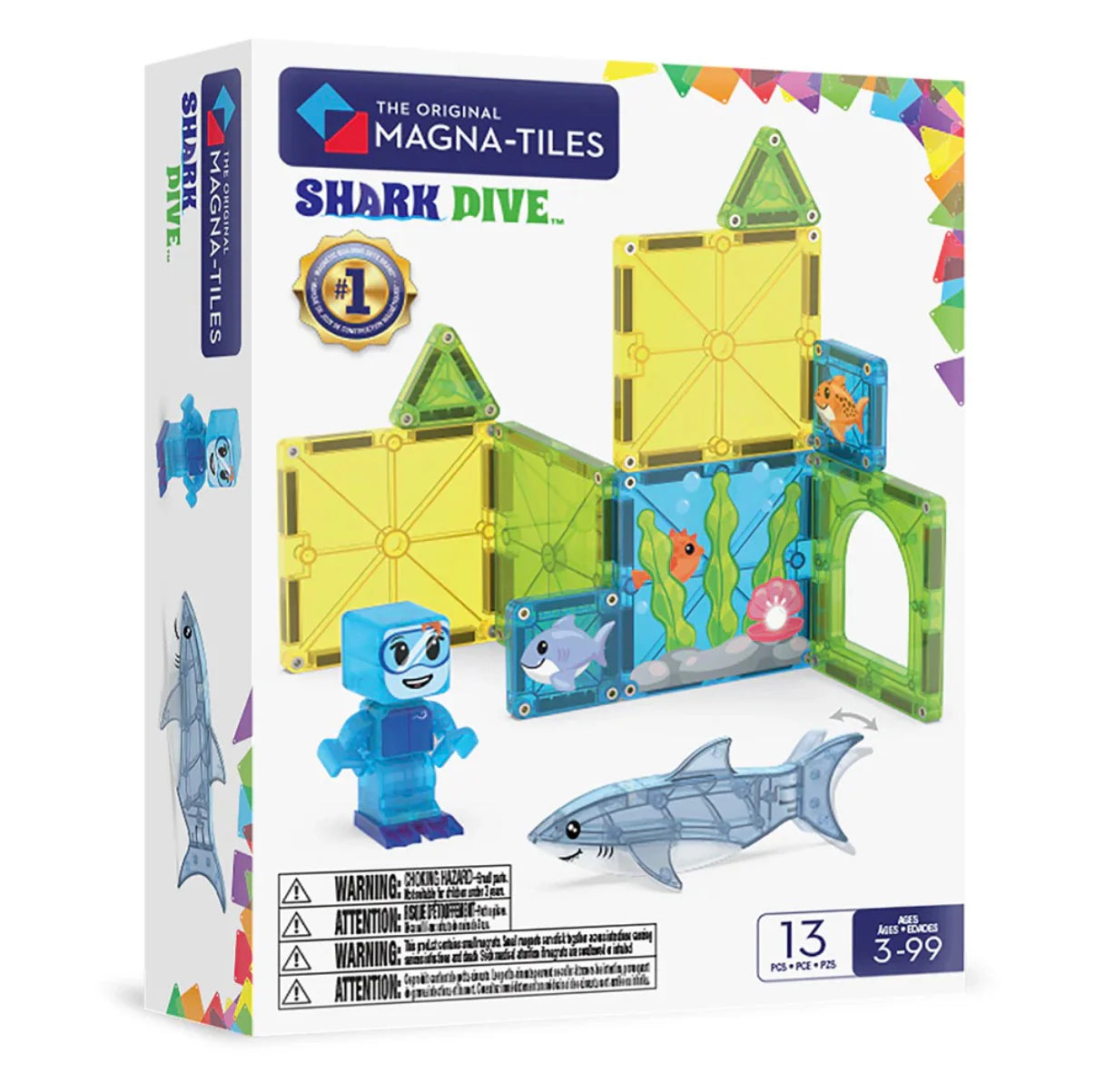 magna-tiles shark dive