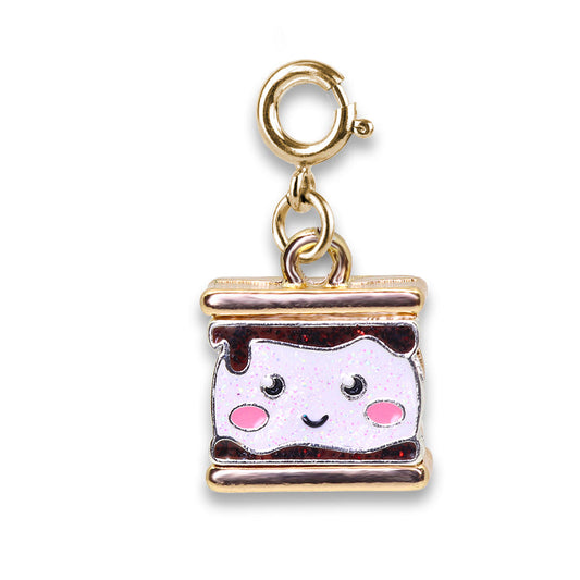 Gold Glitter S'mores Charm - Charm Its