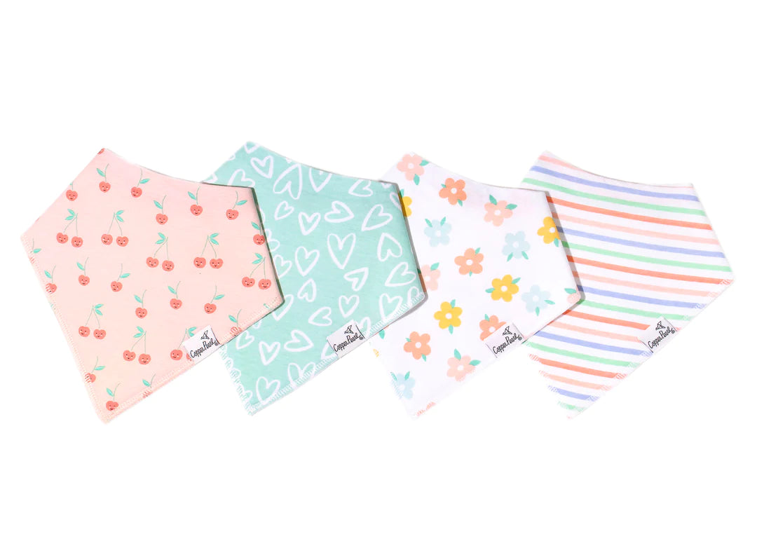 Baby Bandana Bibs- Cheery - Copper Pearl