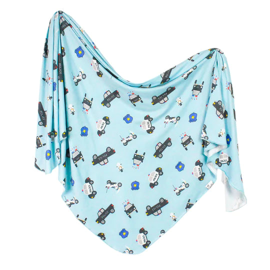 Knit Swaddle Blanket-Leo - Copper Pearl