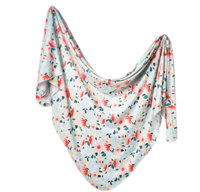 Knit Swaddle Blanket- Leilani - Copper Pearl