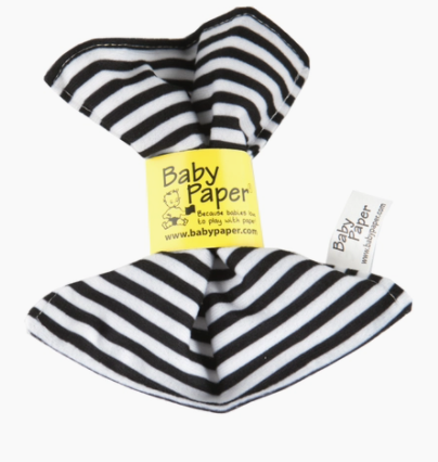 Black and White Striped Baby Paper - Baby Paper