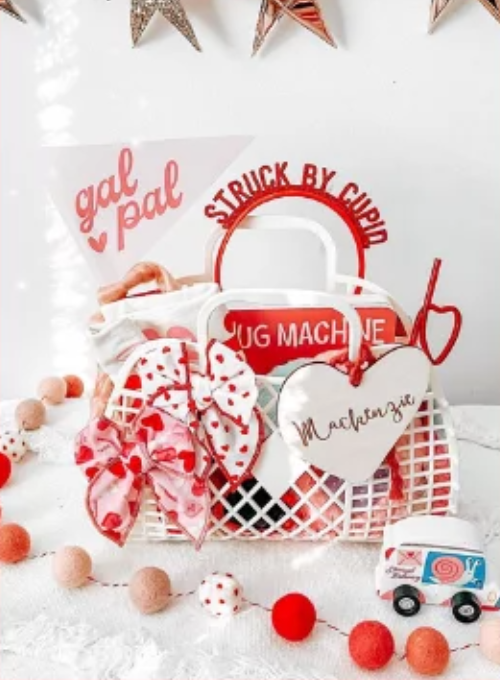 Sun Jellies - Small Retro Basket - Red