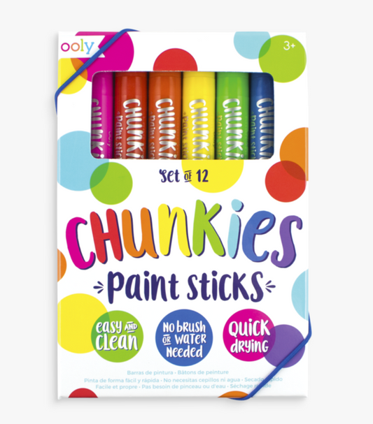 Chunkies Paint Sticks- Set of 12 - Ooly
