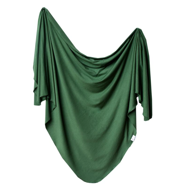 Knit Swaddle Blanket- Alder - Copper Pearl