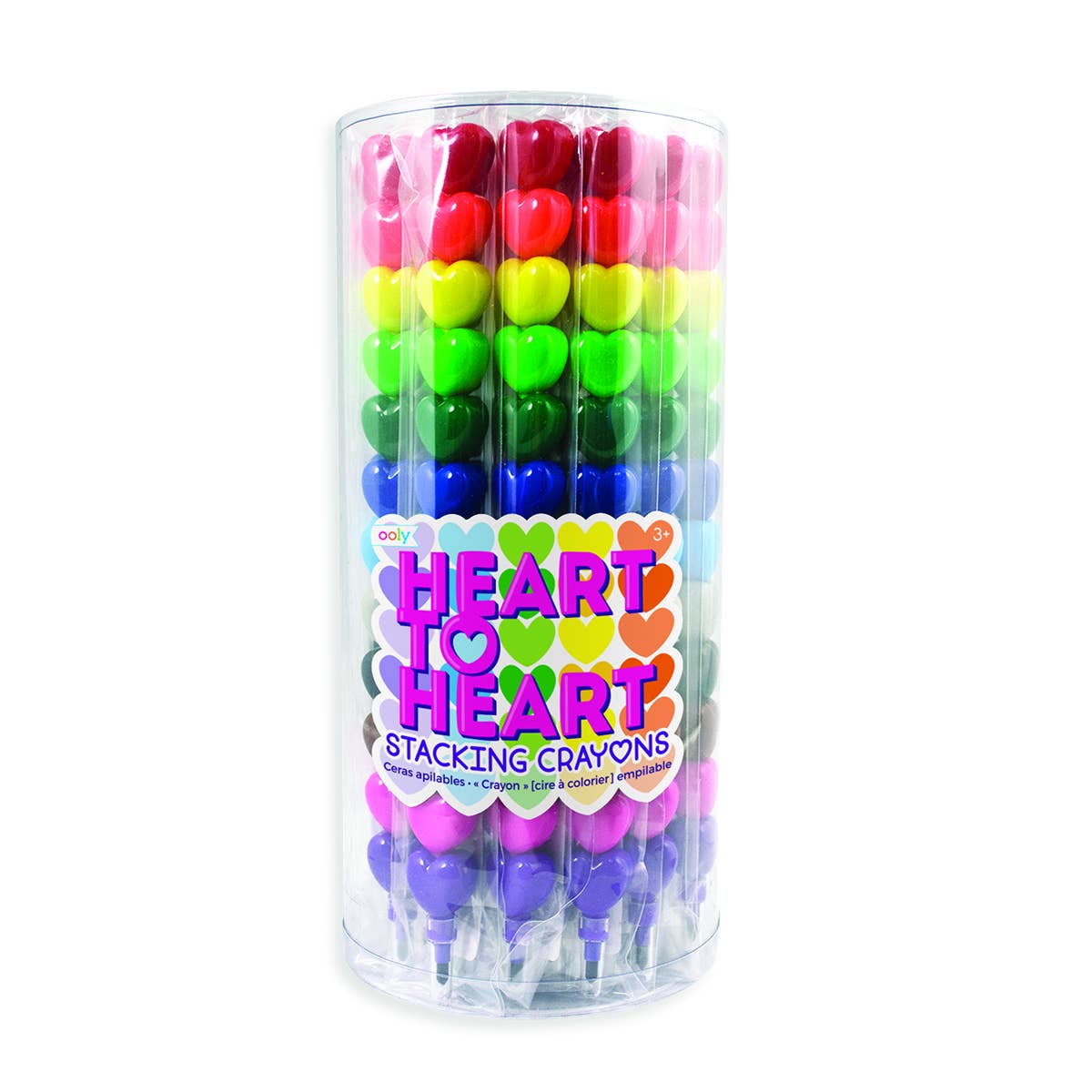 Heart to Heart Stacking Crayons - Classroom Bundle - OOLY