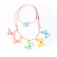 Pastel Multi Butterfly Necklace - Lilies & Roses