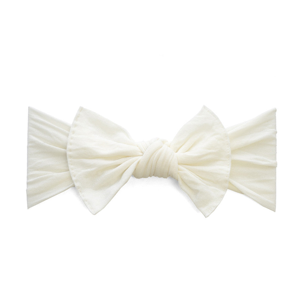 Ivory Classic Knot Headband - Baby Bling