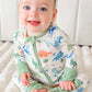 Convertible Bamboo Zip Romper | Little Fossil Neutral