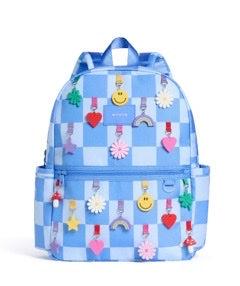 Nylon Puffer Kane Backpack- Charms Blue Checkerboard - State Bags