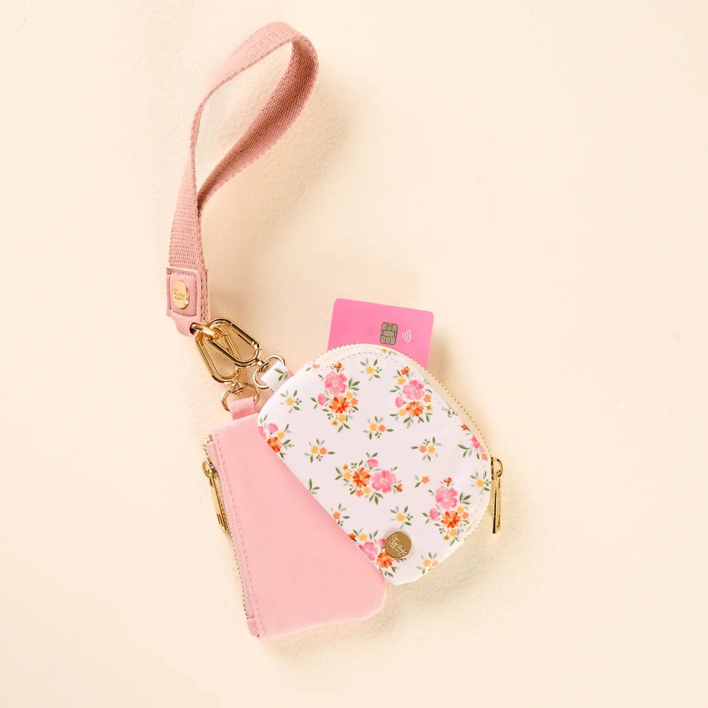 Dynamic Duo Pouch Wristlet-Endless Daydream Cream - The Darling Effect