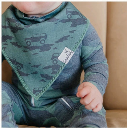 Hunter Baby Bandana Bibs - Copper Pearl