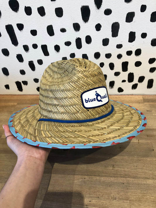 Straw Beach Hat - Fish