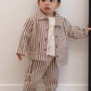 Utility Jacket Black Cherry Pinstripe