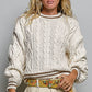 The Cable Knit Crewneck