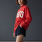 'OHIO' Embroidered Mock Neck Sweatshirt