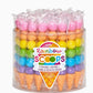 Rainbow Scoops: Stacking Erasable Crayons + Scented Eraser