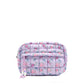 Quilted Scrunchies Floral Printed Pouch: Lavender Floral Print Scrunch