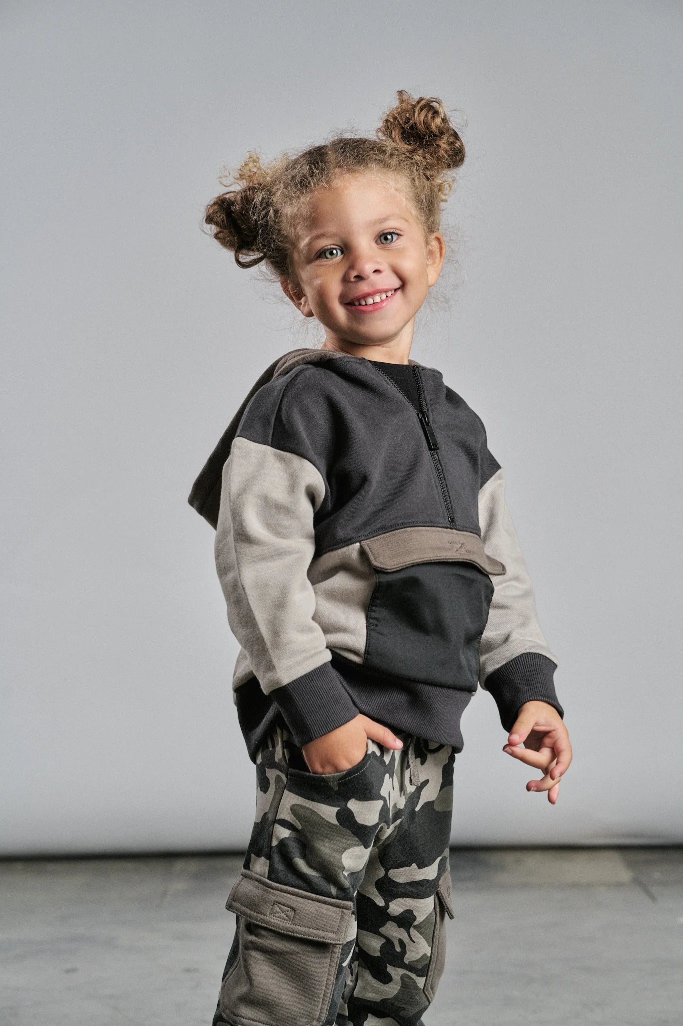 Block Pocket Hoodie - Little Bipsy