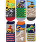Construction Dinosaurs Crew Socks 6 Pair Pack