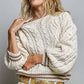 The Cable Knit Crewneck