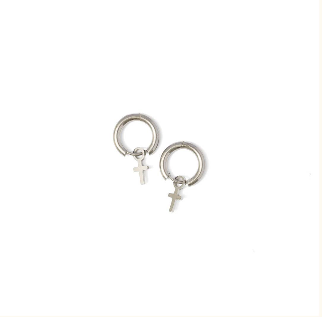 Cross Charm Hypoallergenic - Girl Gift : Gold