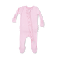 2 Way Ruffle Sleeve Zipper Footie - Romance Rose Ribbed - Angel Dear