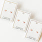 Screwback Stud Earrings - Nora Heart Pink