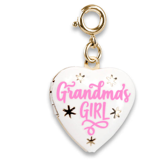 Gold Grandma's Girl Locket Charm - Charm Its