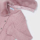 Katie Ribbed Cardigan- Rose