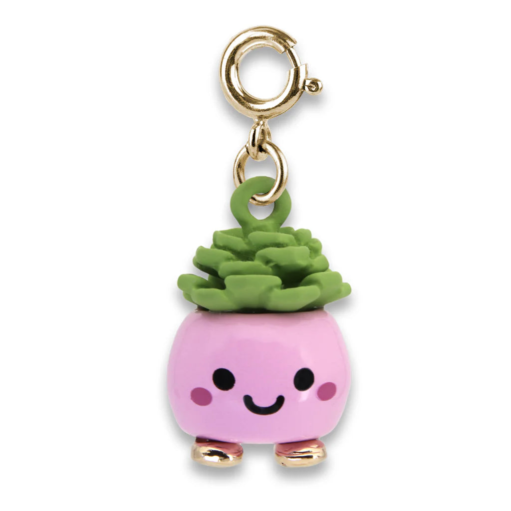 Gold Happy Succulent Charm - Charm Its