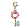 Gold Heart Key Charm - Charm Its