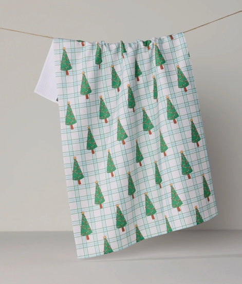 Jolly Plaid Tea Towel
