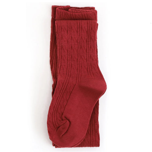 Redwood Cable Knit Tights - Little Stocking Company