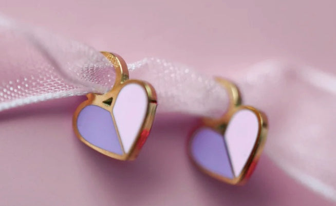 Heart Duo Earring Charms