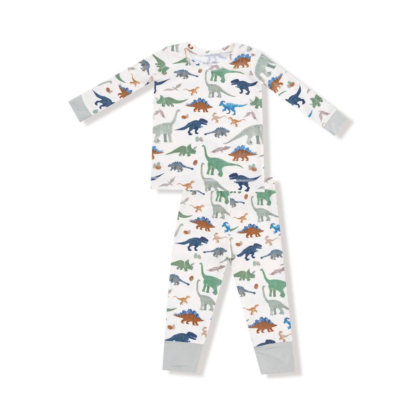 Washy Dinos  Long Sleeve Loungewear Set