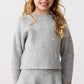 Girl Knit Skirt With Pearls- Grey