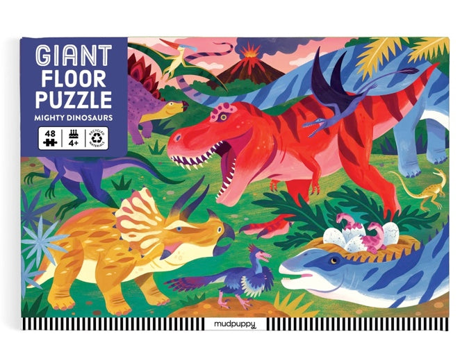 Mighty Dinosaurs 48 Piece Giant Floor Puzzle - Mudpuppy