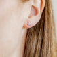 Screwback Stud Earrings - Nora Star Purple