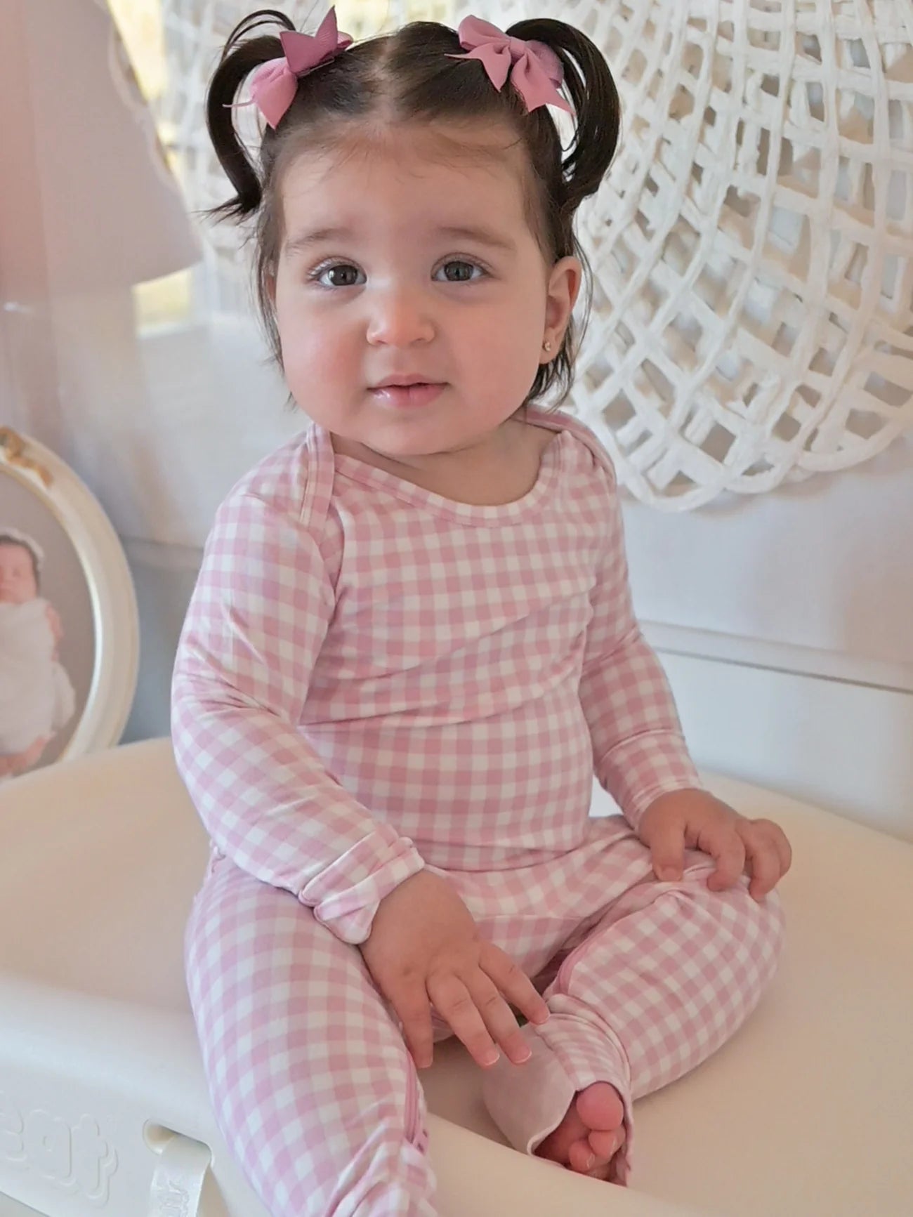 Convertible Pajama - Pink Gingham - Gunamuna